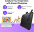 XPPen Deco 640 Drawing Tablet with 16384 Pressure Levels, Battery-Free Stylus, 6*4 Inch OSU Graphic Tablet for Digital