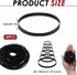 TNJPSEK 50 Cassette Set (3mm Pcs Player Belts Replacement Kit, Mixed Flat Rubber Drive Belts for Tape Recorder Repair
