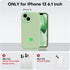 Vooii iPhone 13 Case - Matcha, Liquid Silicone, Shockproof, Camera Protection, Soft Anti-Scratch Microfiber Lining, 6.1"