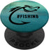 Cool Fish Fisherman Fishing Hook Outdoors Illustrated Design PopSockets PopGrip Swappable