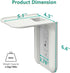 WALI Outlet Shelf Wall Holder, Bathroom Shelf up to 10lbs, Space Saving Organizer, 1 Pack, White