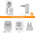 TESSAN European Travel Plug Adapter, International Power Plug with 2 USB Ports, Type C Charger for US to Europe