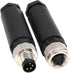 M8 Industrial Circular Sensor Connector, 4 Pin Male & Female A Code Plug, Aviation 8mm Waterproof