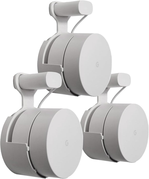 Dot Genie Google WiFi Outlet Holder Mount Stand - No Messy Screws! (3-pack)