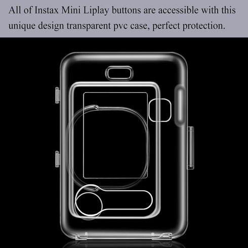 Fintie Clear Protective Case for Fujifilm Instax Mini Liplay Hybrid Instant Film Camera, Crystal Hard Cover