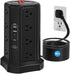 Fararaka Surge Protector Power Strip with 5 USB Ports,16 AC Outlets 13A 10FT