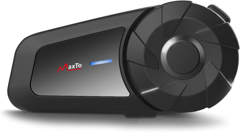 Maxto Motorcycle Bluetooth Headset, MX1 2-Riders Intercom Communication System, HiFi Stereo Sound, IPX6 Waterproof