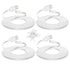 Smays 4-Pack 25 ft Extension Cable for WYZE Cam v4, v3, and v3 Pro, Long Flat Micro USB Cord