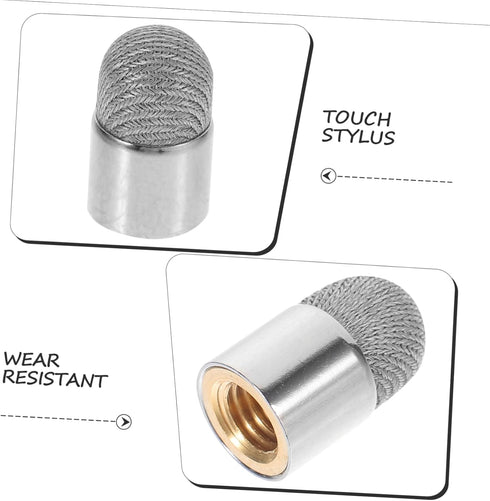 HOMSFOU 5pcs Capacitive Pen Tip Touchscreen Pen Tips, Mesh Fiber Stylus Tips Refill for Stylus Pen, M5 Replace Component