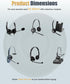 BINGLE Upgraded Headset 50mm Ear Cushion Replacement for HW251N, HW261N, H251, H251N, H261, H261N, Blackwire 3210,