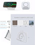 Phone Wall Mount for Magsafe Charger, Bedside Holder Compatible with Magsafe Accessories for iPhone 12/13 (White)