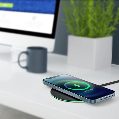 UrbanX Case Compatible 15W Fast Wireless Charger for LG V40 ThinQ, Faster and More Stable Charging Efficiency (No AC