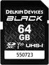 Delkin Devices Black Rugged SDXC Memory Card, UHS-I, C10, U3, V30, Full HD &