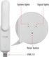 USB WiFi Range Extender - Portable 300M Dual Antenna Signal Booster, Wireless Router Repeater