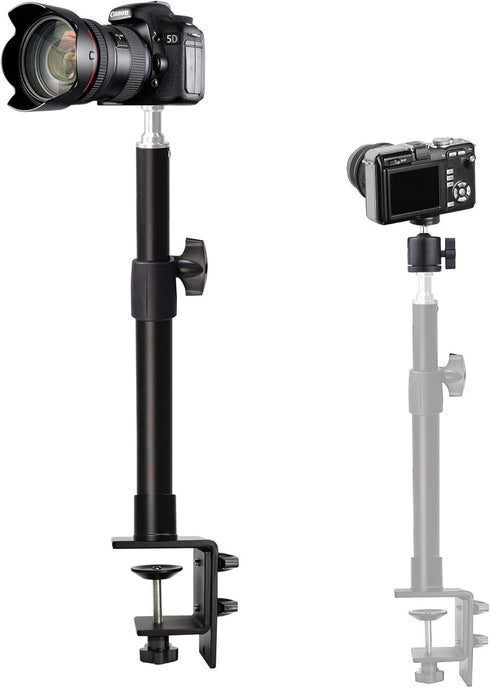 AceTaken Camera Stand, Overhead Camera Mount with Desk Clamp Compatible with Canon DSLR