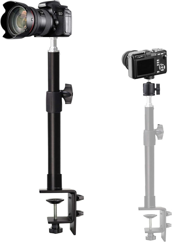 AceTaken Camera Stand, Overhead Camera Mount with Desk Clamp Compatible with Canon DSLR