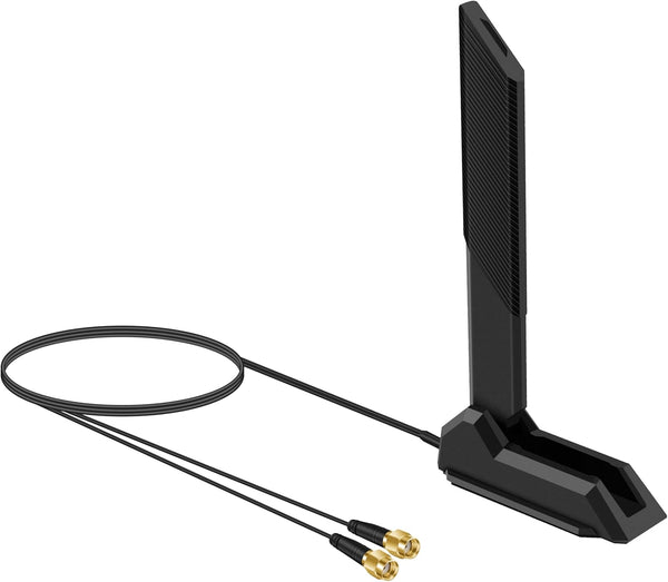 External WiFi 6 6E Tri-Band Antenna, Magnetic Base Replacement Antenna for PC Desktop, Asus Rog Strix, Gigabyte Aorus