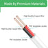 Security-01 33FT 10M 5.5mm 2.1mm, 12V/24VPower (Pack 2) DC Power Extension Cable x Extension Cord for CCTV Security