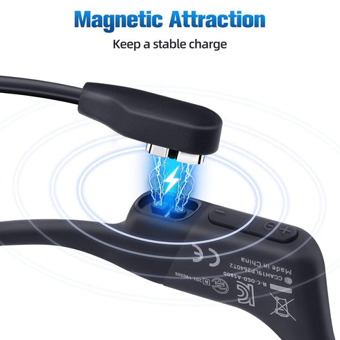 2-Pack Magnetic USB Charging Cable for Shokz Aeropex, OpenRun, OpenRun Pro, OpenRun Mini & OpenComm 2/UC - 3.3ft