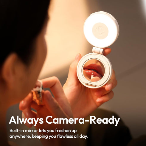 ULANZI LM23 360 Magnetic Selfie Light, Upgraded Phone Selfie Ring Light for iPhone Magsafe, LED Phone Beauty Fill