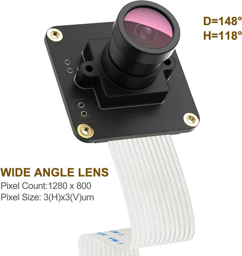 innomaker OV9281 309fps Global Shutter Camera Module with Mono Sensor, High Speed, Native Raspberry Pi OS Driver