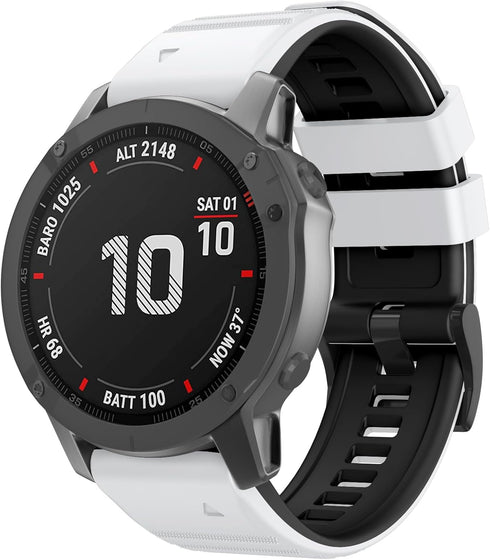 OVERSTEP Compatible with Garmin Fenix 7 Band, 22mm Wide Soft Replacement Strap for FeniX 5, Fenix 5 Plus, Fenix 6, Fenix 6 Pro, Fenix 7 Pro Smart Watch