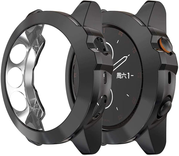 Compatible Garmin Fenix 5X & 5X Plus Watch Accessories, Soft TPU Shock Proof Protector Case (Black)
