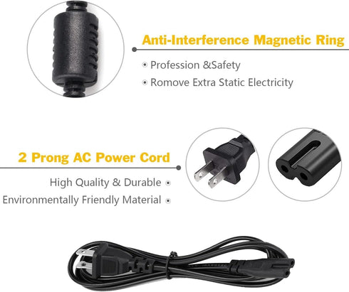 90W AC Adapter Laptop Charger for Toshiba Satellite C55 L505D L855 C675 PA3714U-1ACA Series and More Power Cord