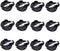 LampVPath (Pack of 12 CR2032 2025 2015 Battery Holder, Coin Cell Button Socket