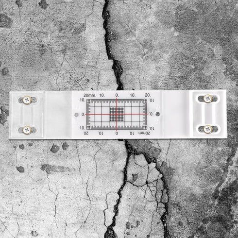 Crack Gauge Monitor, Updated Two Fixed Adapter, Crack Measure and Record Instrument for Monitoring Wall Deformation