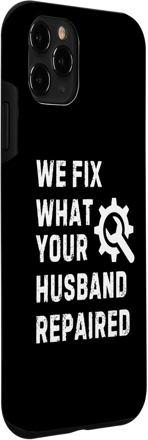 iPhone 11 Pro Funny Handyman Reparation Guys Plumbers DIY Home Renovation Case