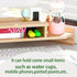 Triangle Monitor Stand Riser, Cut Triangle Desktop Corner Shelf with Drawers, Wooden Computer Stand with Storage for