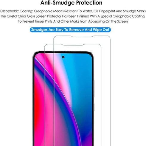 VIESUP (2 Pack) Tempered Glass Screen Protector for BLU G91S 2021, 9H Hardness, High Definition, No Bubble