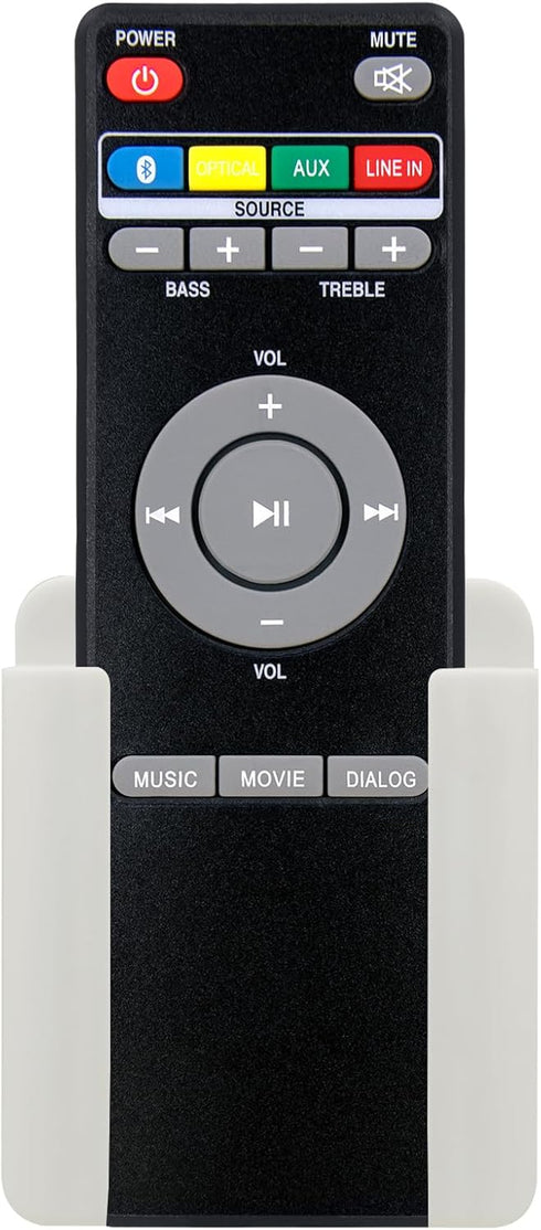 Replacement Remote Control for ilive Bluetooth Soundbar ITB295 ITB195 ITB296B with Mounting Bracket