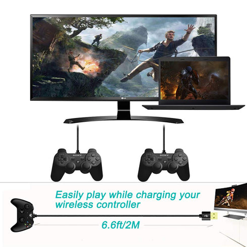 Braided 6ft Mini USB Cable Type A Male to Mini B for GoPro Hero 3+, PS3 Controller, MP3 Player, Garmin, Canon.