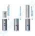 SatelliteSale Mount Adapter for Starlink Rectangular Gen 2, Compatible with J Pipe Antenna Mast 1-5/8 O.D