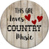 PopSockets PopGrip: Swappable Grip for Phones & Tablets - This Girl Loves Country Music - Wood Background