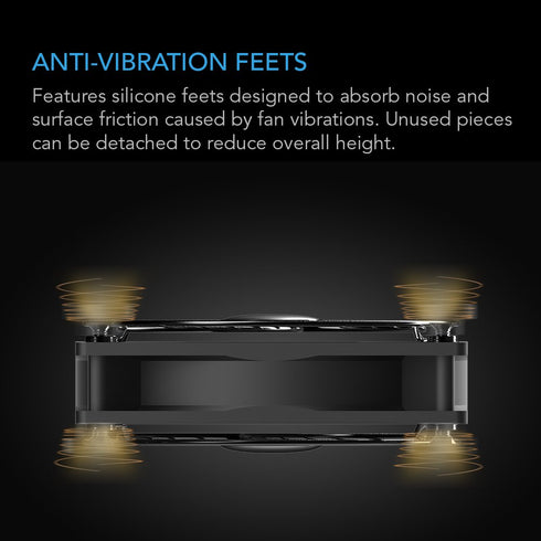 AC Infinity MULTIFAN S1 Quiet 80mm USB Fan for Receiver, DVR, Playstation, Xbox, and Computer Cabinet Cooling