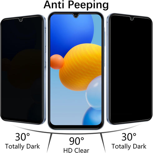 MAYtobe 2-Pack Tempered Glass Privacy Screen Protector for Samsung Galaxy A15 5G, Easy Install, No Bubbles, Anti-Scratch