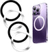 WYNK Universal Metal Rings - Compatible with Apple Magsafe Charger/Wallet/Battery Pack, 4 PCS for iPhone and Samsung