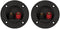 Goldwood RGT-5025-2 Sound Speaker Box Terminal Cups, 2 Round Power Speaker Terminal Plates, Black
