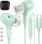 USB C Headphones Magnetic Wired Earbuds Noise Canceling in-Ear USB Type C Earphones with Microphone Volume Control