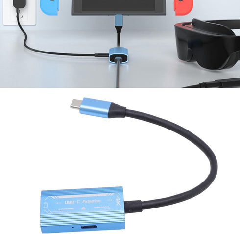 Vikye 4K 60Hz USB - C Docking Stations, USB C Converter Compatible with AR Glasses for Steam Deck Smartphones