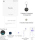 Bluetooth Smart Tag Tracker Key Finder with Key Chain and Separate Battery Compartment for Luggage Backpacks