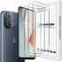 Orzero Compatible for OnePlus Nord N100, 3 Pack Tempered Glass Screen Protector + 2 Pack Flexible Camera Lens