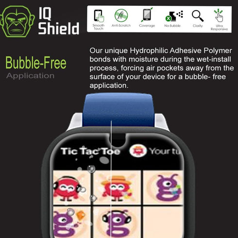 IQShield Screen Protector (6-Pack) Compatible with Verizon Gizmo Watch 2 - Anti-Bubble Clear TPU Film