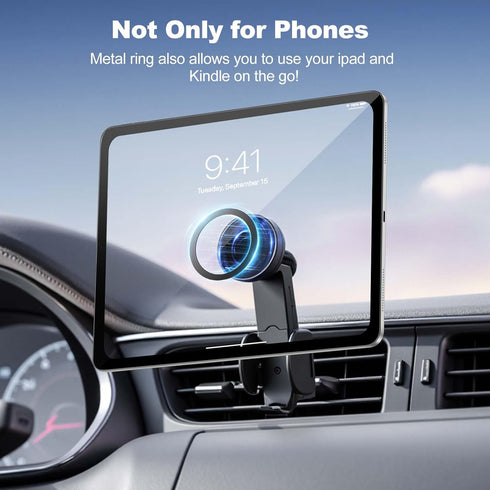 WONLIVE 3Pcs Universal Metal Ring Sticker, for MagSafe Ring Magnet Compatible with MagSafe Wireless Charger/Car Holder