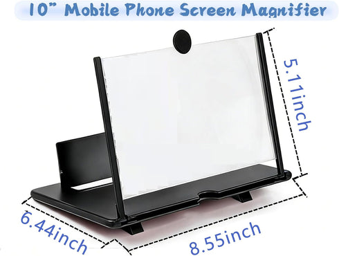 Svenirven 10 Amplifier,3D "Screen Magnifier HD Mobile Phone Magnifier Projector Screen for Movies,Videos,Foldable