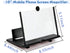 Svenirven 10 Amplifier,3D "Screen Magnifier HD Mobile Phone Magnifier Projector Screen for Movies,Videos,Foldable