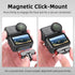 DFTIM 6 1/4" Action Adapter Mount, Aluminum Alloy Quick Release Magnetic for DJI Osmo Nano, Foldable Magnetic Expansion